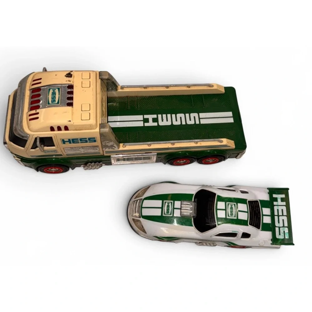 2016 Hess Toy Truck & Dragster Race Car Tested Lights Work Complete No Box